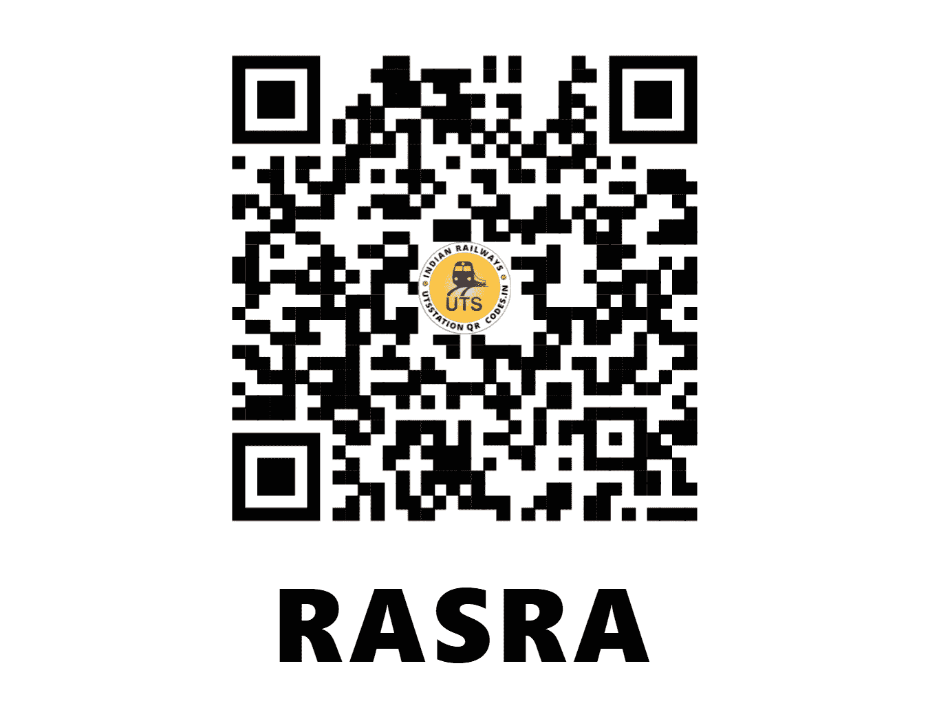 UTS QR Code for RASRA - RSR (NE - UTTAR PRADESH)